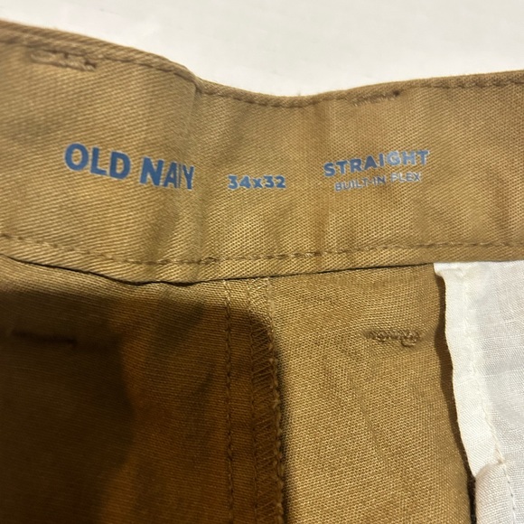 Old navy khakis, flat front men’s size 34x32 - Picture 2 of 5